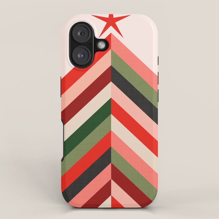 Chevron Christmas tree iPhone Case Gallery Image 1