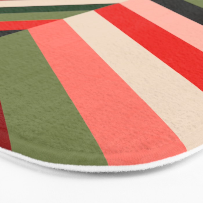 Chevron Christmas tree Bath Mat Gallery Image 3