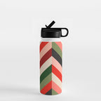 Chevron Christmas tree Water Bottle Gallery Image 1