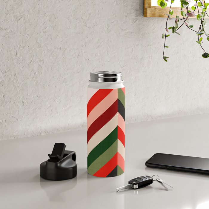 Chevron Christmas tree Water Bottle Gallery Image 4