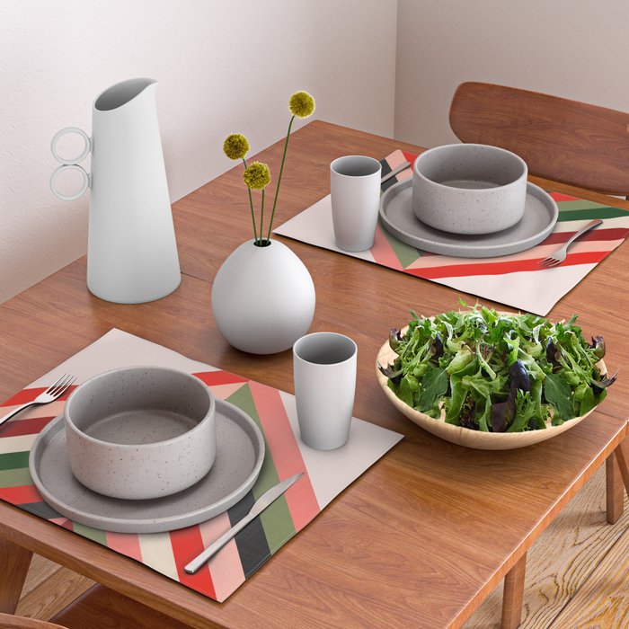 Chevron Christmas tree Placemat Gallery Image 2