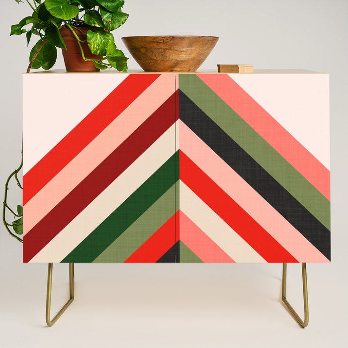 Chevron Christmas tree Credenza Gallery Image 1