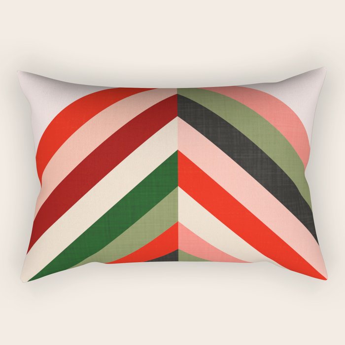 Chevron Christmas tree Rectangular Pillow Gallery Image 2