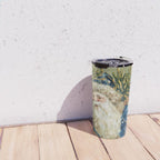 Vintage Christmas : Blue Cloaked Santa Claus Travel Mug Gallery Image 4