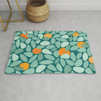 Sunny Orange Grove Abstract Pattern Rug Gallery Image 1