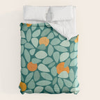 Sunny Orange Grove Abstract Pattern Comforter Gallery Image 6