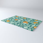 Sunny Orange Grove Abstract Pattern Rug Gallery Image 3