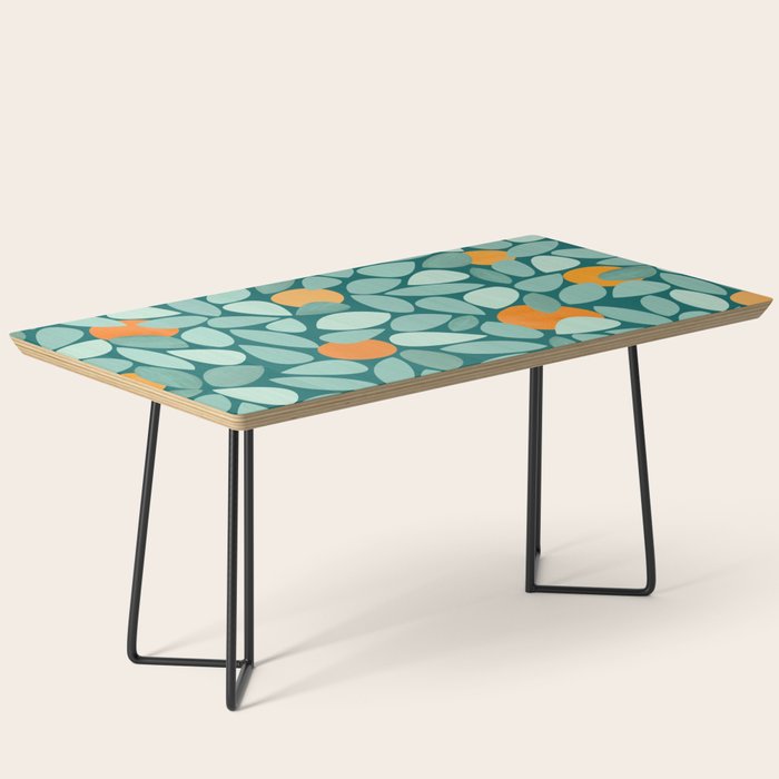Sunny Orange Grove Abstract Pattern Coffee Table Gallery Image 1