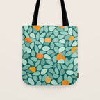 Sunny Orange Grove Abstract Pattern Tote Bag Gallery Image 1