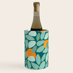 Sunny Orange Grove Abstract Pattern Wine Chiller Gallery Image 3