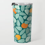 Sunny Orange Grove Abstract Pattern Travel Mug Gallery Image 3