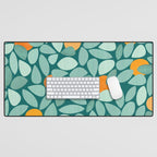 Sunny Orange Grove Abstract Pattern Desk Mat Gallery Image 1