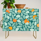 Sunny Orange Grove Abstract Pattern Credenza Gallery Image 1