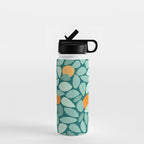 Sunny Orange Grove Abstract Pattern Water Bottle Gallery Image 1