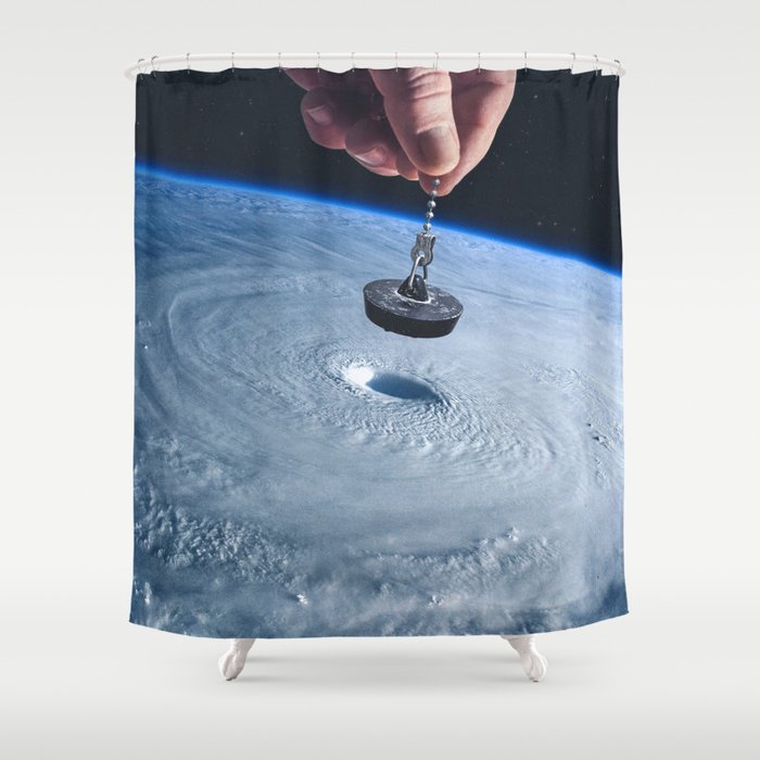 Down the drain Shower Curtain Gallery Image 1