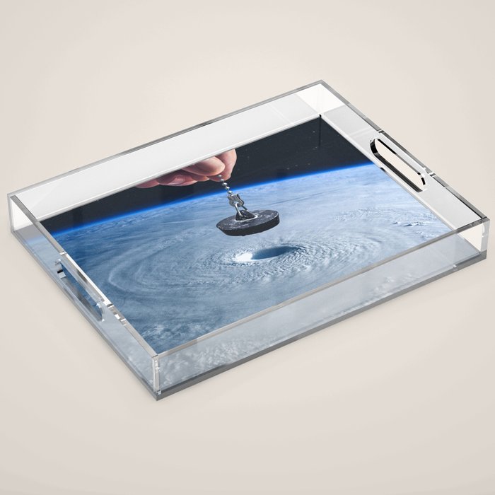 Down the drain Acrylic Tray Gallery Image 1