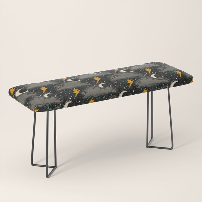 Stormy Night - Gray  Bench Gallery Image 1
