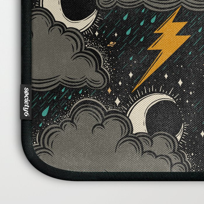Stormy Night - Gray  Laptop Sleeve Gallery Image 3
