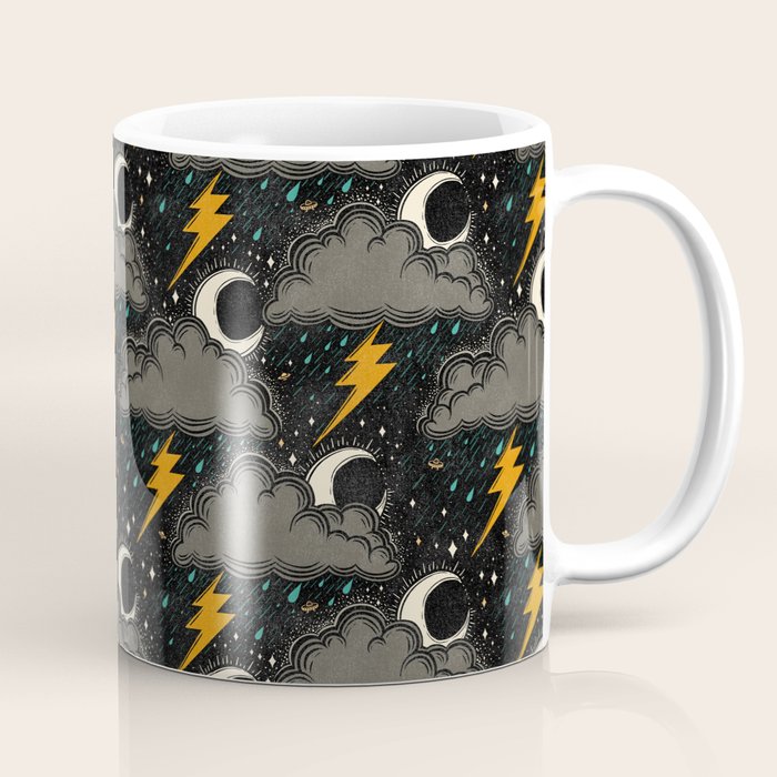 Stormy Night - Gray  Coffee Mug Gallery Image 1