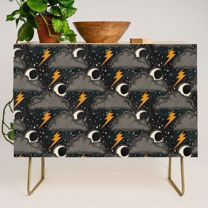 Stormy Night - Gray  Credenza Gallery Image 1