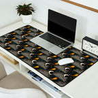 Stormy Night - Gray  Desk Mat Gallery Image 2