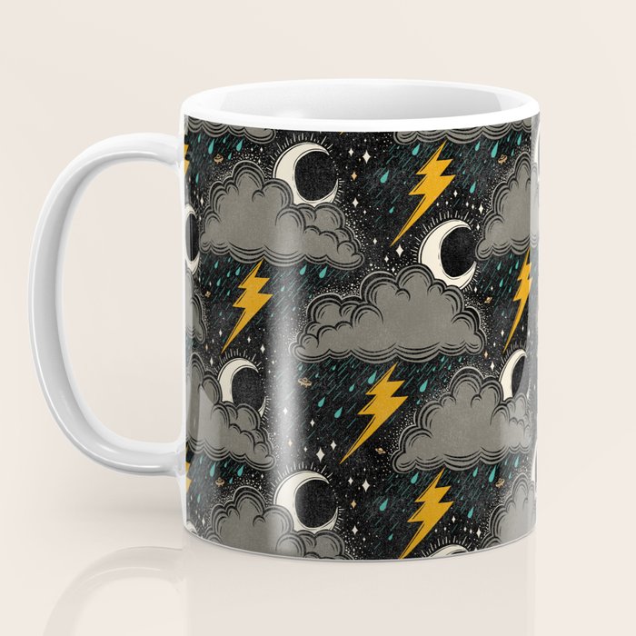 Stormy Night - Gray  Coffee Mug Gallery Image 3