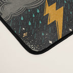 Stormy Night - Gray  Desk Mat Gallery Image 4