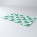Retro earth planet cartoon pattern Rug Gallery Image 3