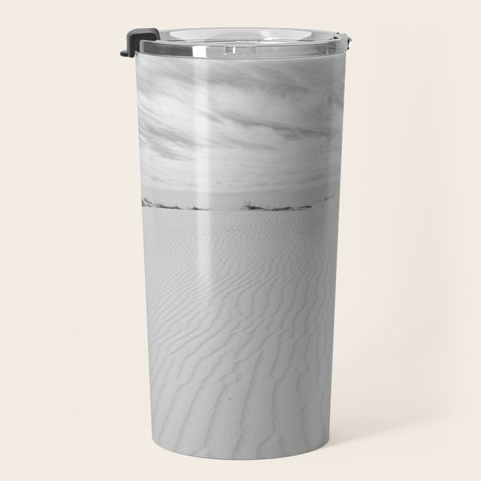 Black and white sand dunes dramatic clouds x Monohan State Park Texas Travel Mug Gallery Image 3