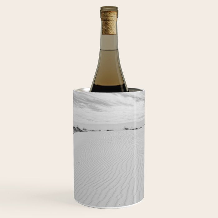 Black and white sand dunes dramatic clouds x Monohan State Park Texas Wine Chiller Gallery Image 2