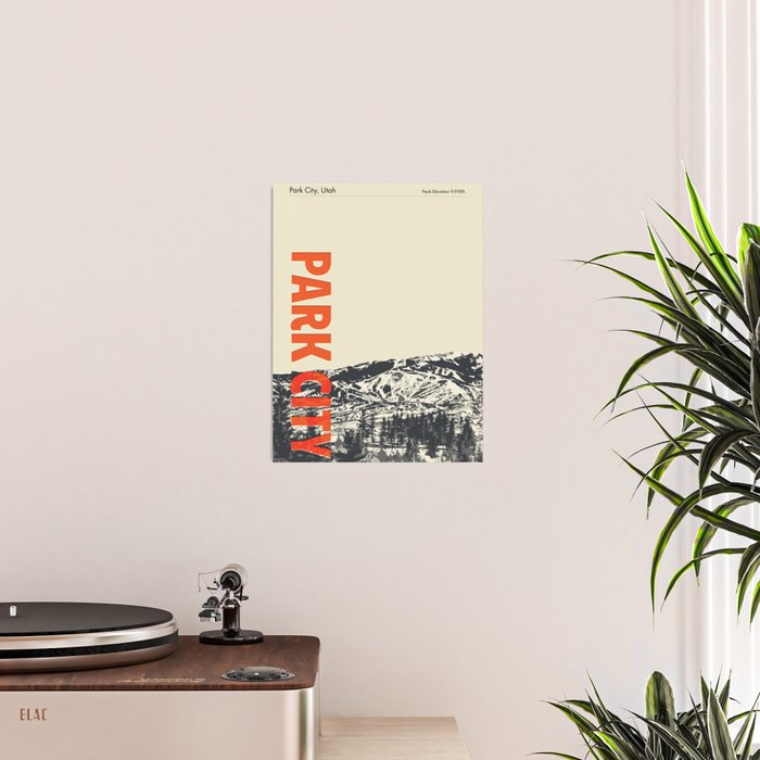 Park City Vintage Modern Poster Poster Gallery Image 2