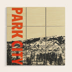 Park City Vintage Modern Poster Wood Wall Art Gallery Image 1