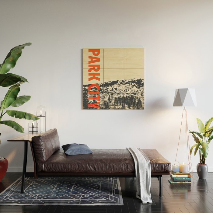 Park City Vintage Modern Poster Wood Wall Art Gallery Image 2