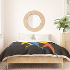 Men | Bauhaus IV: Night Black Edition Duvet Cover Gallery Image 3