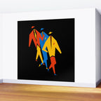 Men | Bauhaus IV: Night Black Edition Wall Mural Gallery Image 2