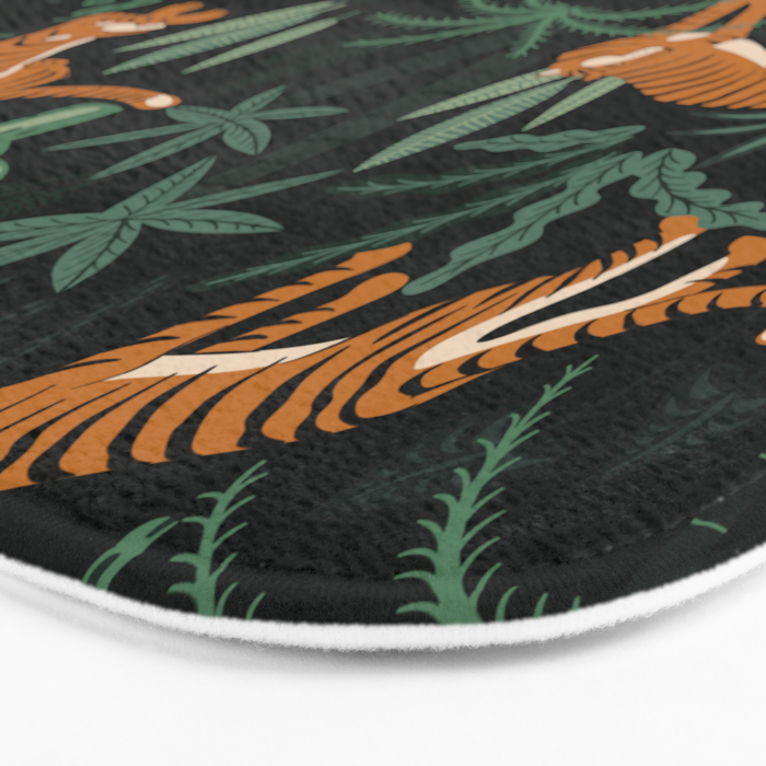 Evening Prowl, Tiger Prints Bath Mat Gallery Image 3