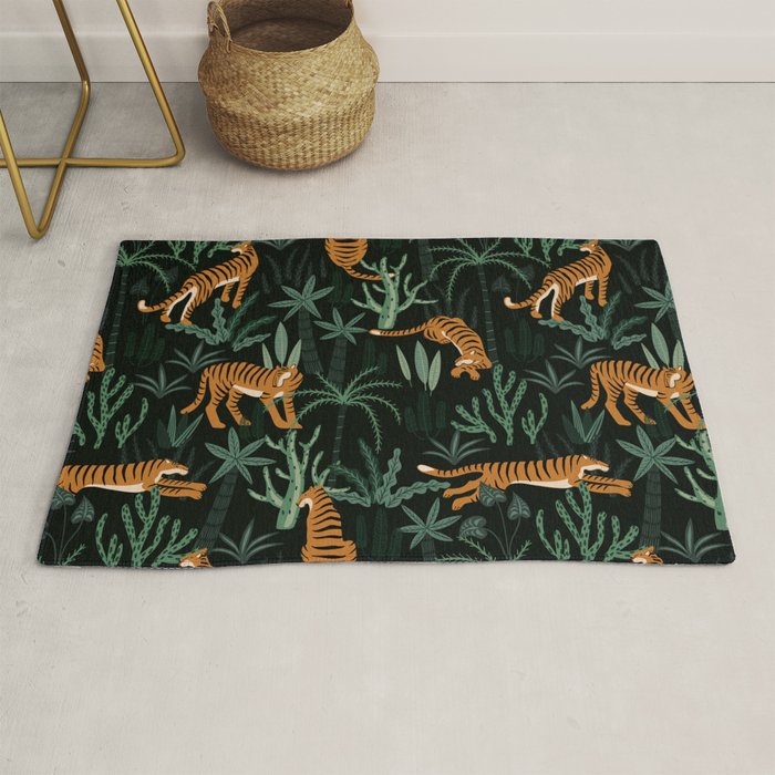 Evening Prowl, Tiger Prints Rug Gallery Image 1