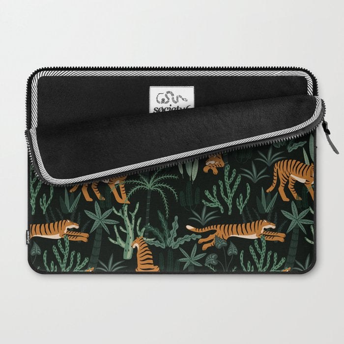 Evening Prowl, Tiger Prints Laptop Sleeve Gallery Image 2