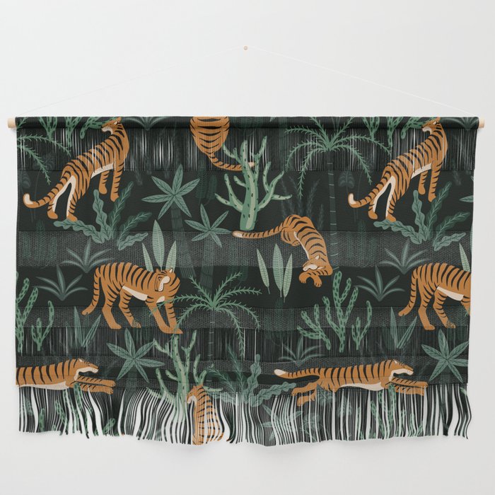 Evening Prowl, Tiger Prints Wall Hanging Gallery Image 1