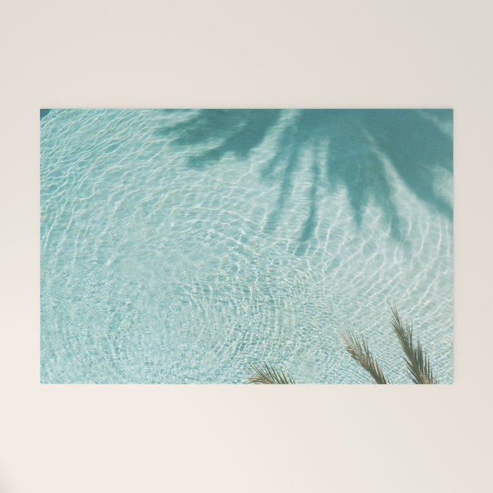 Palm Tree Pool Dream #2 #wall #art #society6 Welcome Mat Gallery Image 1
