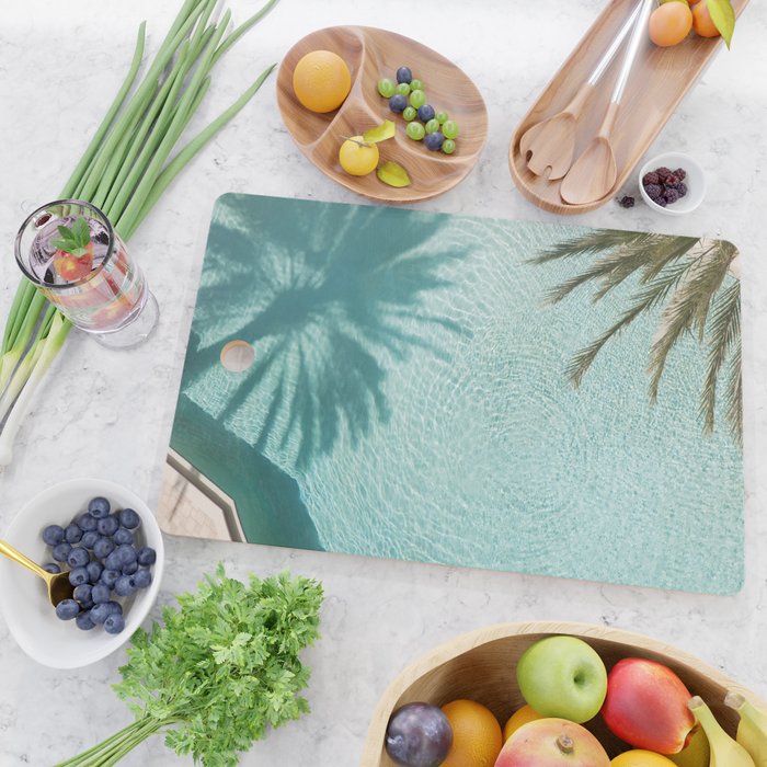 Palm Tree Pool Dream #2 #wall #art #society6 Cutting Board Gallery Image 2
