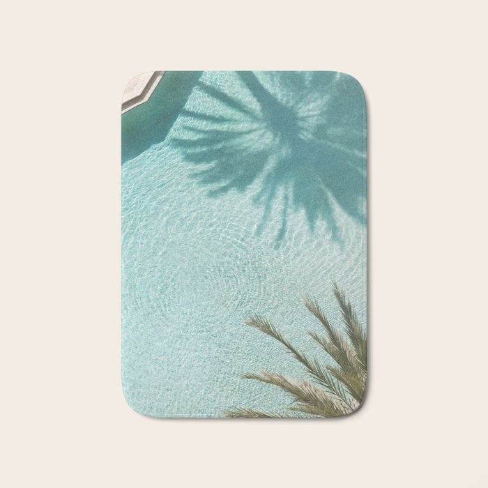 Palm Tree Pool Dream #2 #wall #art #society6 Bath Mat Gallery Image 1