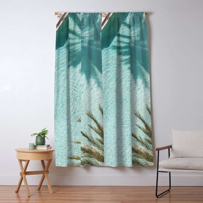 Palm Tree Pool Dream #2 #wall #art #society6 Window Curtain Gallery Image 5