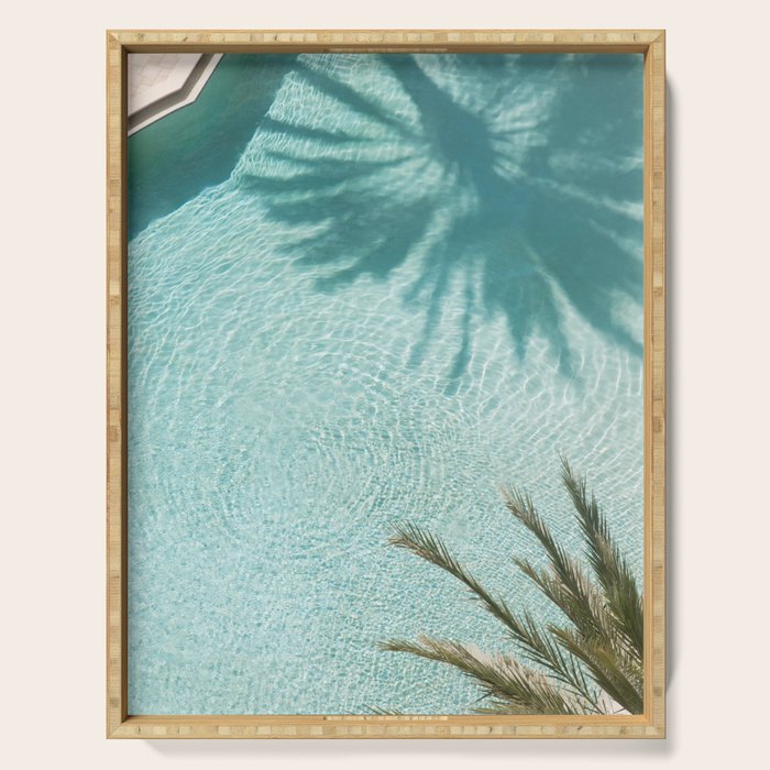 Palm Tree Pool Dream #2 #wall #art #society6 Serving Tray Gallery Image 1
