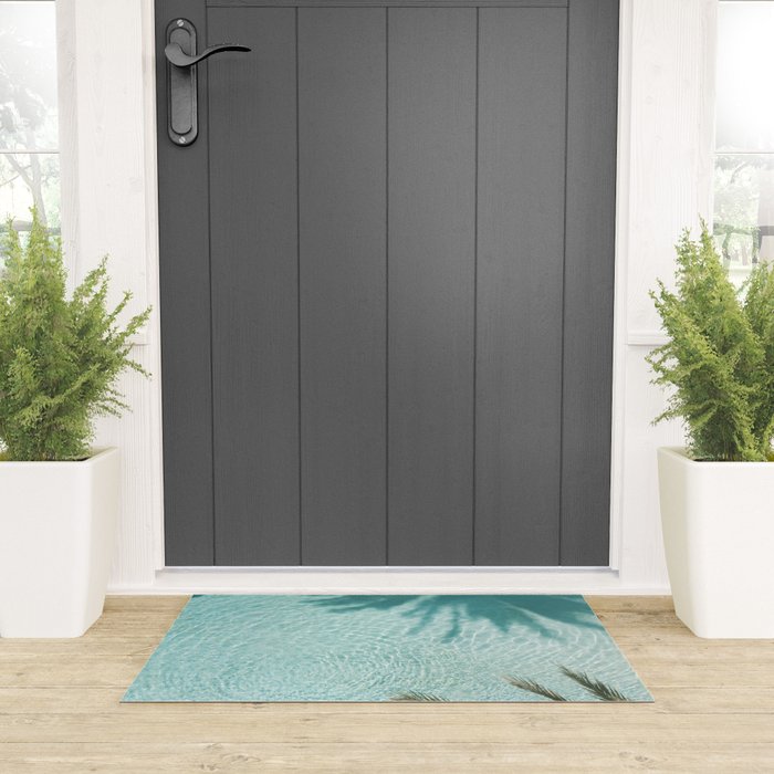 Palm Tree Pool Dream #2 #wall #art #society6 Welcome Mat Gallery Image 3