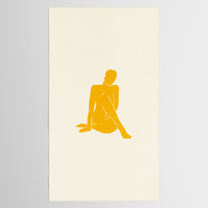 Nude III: Tulip Yellow Edition Tablecloth Gallery Image 2