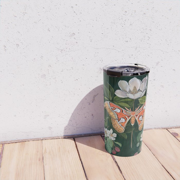 Atlas Moth Magnolia Travel Mug Gallery Image 4