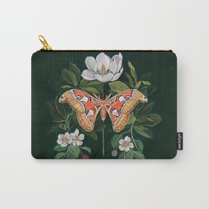 Atlas Moth Magnolia Carry All Pouch Gallery Image 1