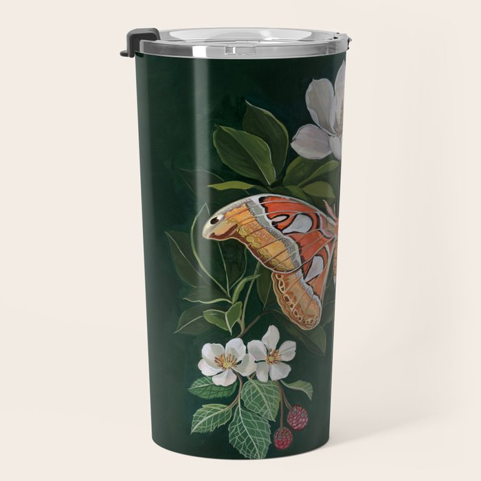 Atlas Moth Magnolia Travel Mug Gallery Image 3