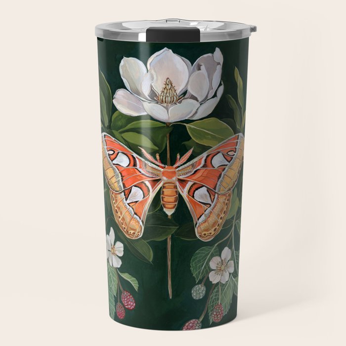 Atlas Moth Magnolia Travel Mug Gallery Image 1